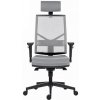 Powerton Mária šedá / Kancelárske ergonomické kreslo / nosnosť 130 kg (MKWPMAKBCSSA)