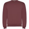 Clasica unisex sveter s výstrihom crewneck, červená Berry, XS
