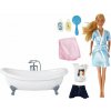 LEAN Toys 14792 Bábika Lucy s kúpeľnou súpravou