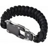 Pronett Náramok prežitie Paracord čierna