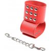 Ohmama fetish - red handcuffs with snap closure