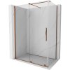 Mexen Velar sprchová kabína, posuvné dvere 160 x 85 cm, Priehľadné, Zlatoružová - 871-160-085-01-60