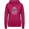 AWDis Hoodie Mikina - Pozitívna myseľ, život - Zvodná ružová - XS - Dámske