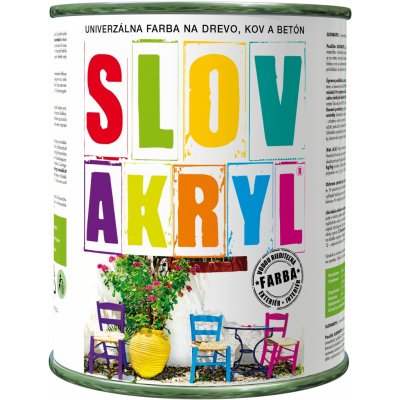 Slovakryl podkladová a vrchná farba 0610 béžová 0,75kg