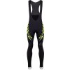 FORCE nohavice SPIKE s trakmi a vložkou, čierno-fluo, Variant XS
