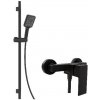 kielle Arkas I - Sprchový set s batériou, tyčou, hadicou a sprchovou hlavicou, matná čierna 10211SN14