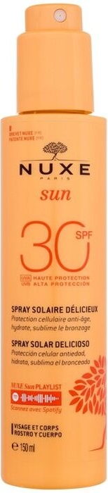 Nuxe Sun Delicious Spray SPF30 - Opaľovací prípravok na telo 150 ml