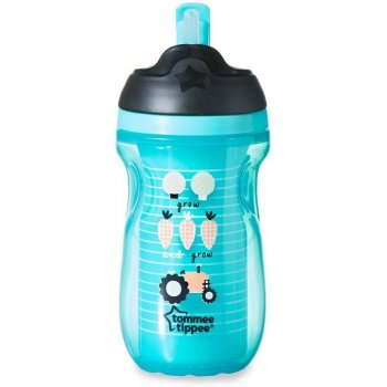 Tommee Tippee Netečúci termohrnček so slamkou Explora 260ml 12m + ružový