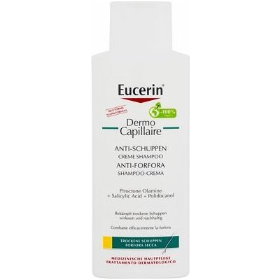 Eucerin DermoCapillaire Anti-Dandruff Creme 250 ml krémový šampon proti suchým lupům pro ženy