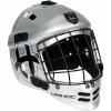 Unihoc Basic SHIELD strieborná / čierna, Junior - max 52 cm, čierna