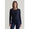Gant STRETCH COTTON CABLE CARDIGAN modrá