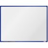 Biela magnetická popisovacia tabuľa boardOK, 1200 x 900 mm, modrý rám