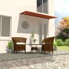 vidaXL Zaťahovacia markíza 300x150 cm oranžová a hnedá