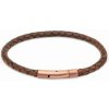 Unique Pánsky kožený náramok brown B503DB