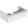 GEBERIT KÚPEĽNE Skrinka pod umývadlo Geberit iCon, s 1 zásuvkou, biele, chróm, 502.311.01.2