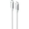 HAV Havit CB6290 - Kábel USB typu C na USB typu C, 1 m (biely/sivý)