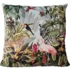 Mars & More Zamatový vankúš s plameniakmi Jungle Flamingo - 45 * 45 * 10cm - Mars & More