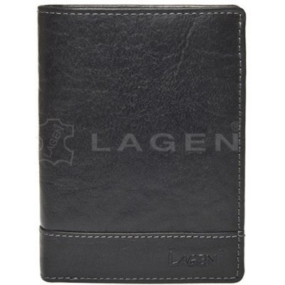 Pánska kožená peňaženka LAGEN V-26 / T čierna