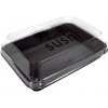 DUNI Krabička Sushi PS Black/Transparent 185x134x54 mm (200 ks)