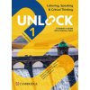 Unlock Level 1 Listening, Speaking and Critical Thinking Student's Book with Digital Pack (Nancy Jordan,Susan Peterson,Andrew Reid,N. M. White)(Brožovaná)