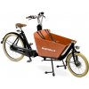 Bakfiets.nl Electric Short Cruiser Metalická čierna lesklá