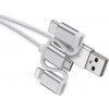 Emos Multikábel USB - microUSB/ USB-C / iPhone lightning, 1m