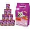 Whiskas Adult s hovädzím mäsom 14kg + 10xWHISKAS Adult 400g