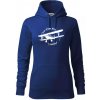 Still Plays With Planes - Mikina dámská Cape s kapucí - XL ( Kráľovská modrá )