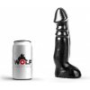 Wolf Missile S, čierne dildo s Vac-U-Lock 22,5 x 4,2–5,5 cm