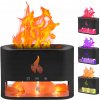 ZVLHČOVAČ VZDUCHU KOMÍN PLAMEŇ AROMATERAPIA DIFUZÉR 4-7 FARIEB LED
