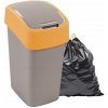 Odpadkový kôš Curver Flip Bin sivo-oranžový 9 l