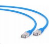 Gembird PP6A-LSZHCU-B-1M patch, S/FTP Cat. 6A LSZH, 1m, modrý