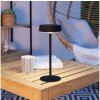 | Eglo 75876-LED Solárne nabíjateľná stmievateľná stolová lampa SIMERI LED/3W/5V 1800mAh IP44 čierna | 75876