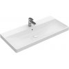 Villeroy & Boch Avento - Umývadlo nábytkové, 100x47 cm, s prepadom, otvor na batériu, CeramicPlus, alpská biela 4156A5R1