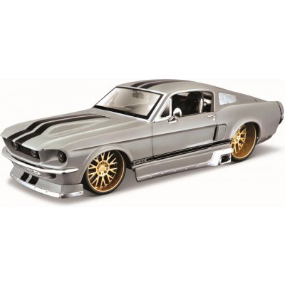 Maisto Ford Mustang GT 1967 Šedý 1:24