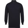 Henbury Pánsky sveter so zipsom H729 Navy XL
