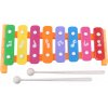 Greatstore Xylofón 26 cm kov / plast + 2 kladivá 3 farby v krabici