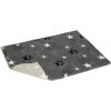Vetbed protišmyk / Drybed šedá hviezdy a packy , rolka 10 x 1,5 m, vlas 30 mm