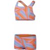 Speedo Allover 2 piece Boyleg Short Girls Orange/Blue