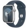Apple Watch Series 9 GPS 45mm Strieborné hliníkové telo - Búrkovo modrý športový remienok S/M / 140-190 mm