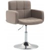 Design-Shop L.A. Lounger látka sivo hnedá taupe