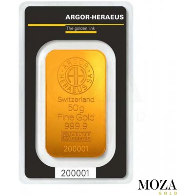 Investičné zlato - tehlička 50 g - ARGOR-HERAEUS