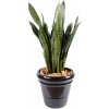 Umelá kvetina Sansevieria deluxe v kvetináči, zelená 93cm