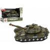 Teddies Tank plast 20cm na setrvačník na baterie se světlem se zvukem v krabici 24x16x11cm