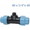 Donsen PE T-kus s vonkajším závitom 40mm x 5/4