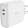 Trust Maxo 65W 2P USB-C Charger White 25381 - Napájací adaptér USB-C pre notebooky