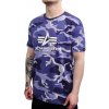 Alpha Industries Basic T-Shirt Camo tričko pánske night purple camo Farba: fialová, Veľkosť: XXL