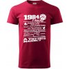 1984 v kocke - Klasické pánske tričko vyššej gramáže - XS ( Marlboro červená )