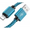 Interlook C06 | Lightning (iPhone) 2M | Nylonový USB kábel pre iPhone 11 XS XR X 8 7 6 5S SE Zlatý