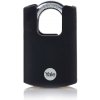 Zámok Yale Y121B/40/125/1, High Security, visiaci, čierny, 46 mm, 3 kľúče